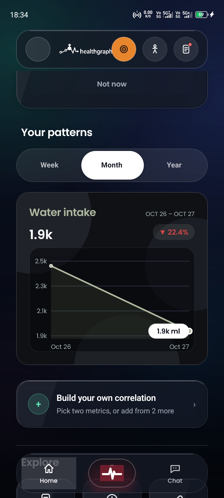 HealthGraph App: Deine Muster